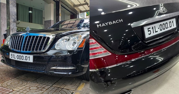 Cận cảnh Maybach 62S mang biển tứ quý độc nhất 000.01 tại Sài Gòn