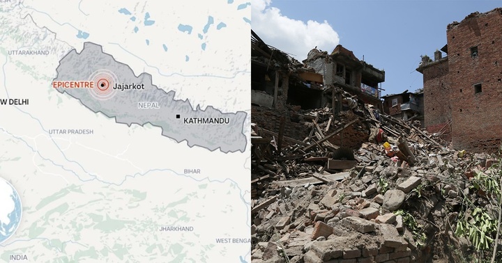 Động đất mạnh tại miền Tây Nepal, ít nhất 69 người thiệt mạng