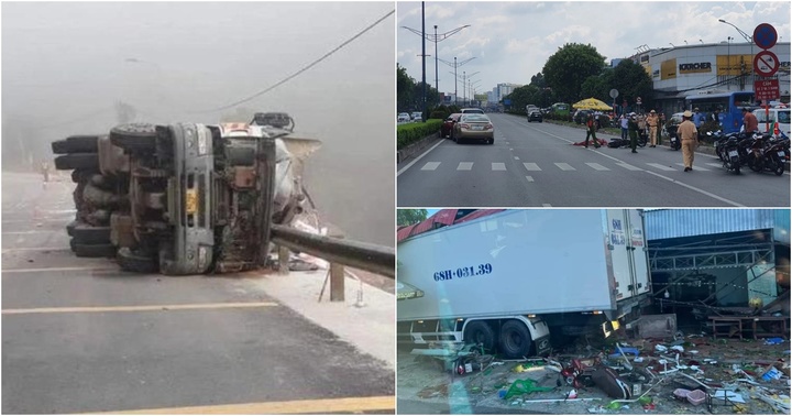 Tin tức tai nạn giao thông mới nhất ngày 13/11: Xe đầu kéo mất lái tự lật trên Quốc lộ, tài xế tử vong tại chỗ