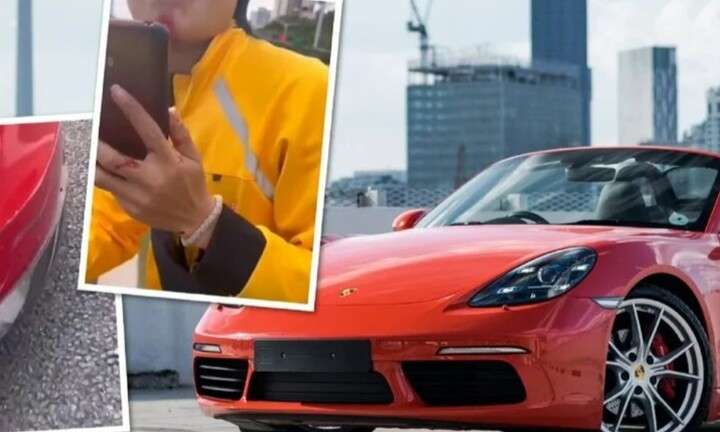 Shipper tái mặt khi đâm trúng xe sang Porsche, cách hành xử của nữ chủ xe khiến nhiều người ngỡ ngàng