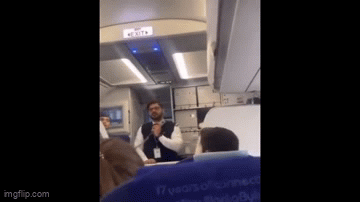 Chuyến bay bị hoãn, nam thanh niên