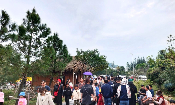 Dòng người nô nức viếng thăm mộ Đại tướng Võ Nguyên Giáp dịp Tết Nguyên đán