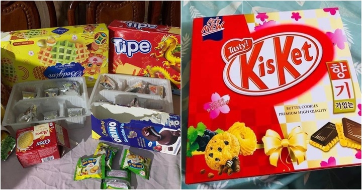 Thi nhau khui giỏ quà sau khi hết Tết, nhiều người khóc thét vì  "vỏ một đằng, ruột một nẻo "