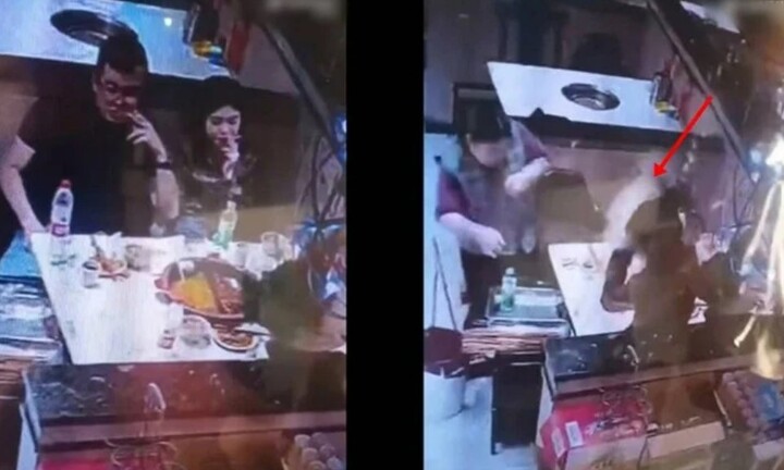Nhân viên đang dọn bàn thì nồi lẩu bỗng phát nổ, sự thật phía sau gây phẫn nộ