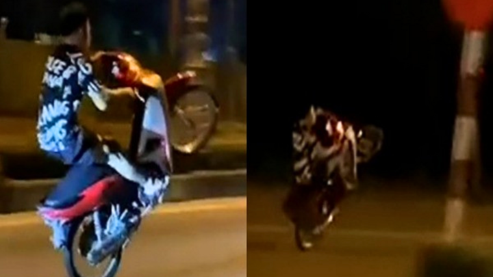 Ninh Bình: Triệu tập nhóm thanh niên livestream bốc đầu xe trên TikTok