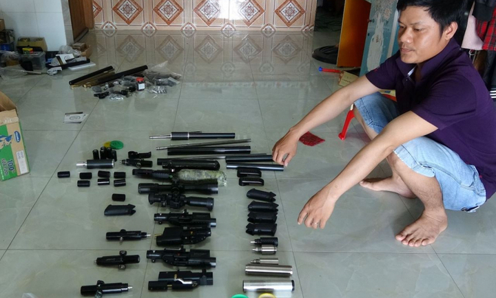 Tiền Giang: Phát hiện đối tượng mua linh kiện về sửa chữa, lắp ráp súng tự chế