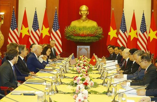 Tổng Bí thư Nguyễn Phú Trọng hội đàm với Tổng thống Hoa Kỳ Joe Biden