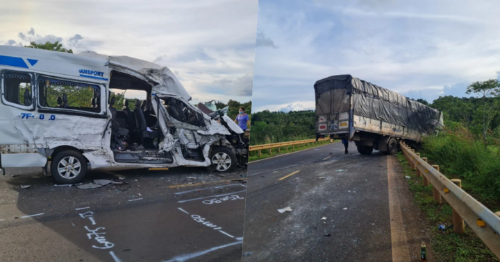 Vụ tai nạn xe du lịch ở Đắk Lắk: Tài xế xe 16 chỗ kể lại giây phút kinh hoàng khi bị xe tải tông