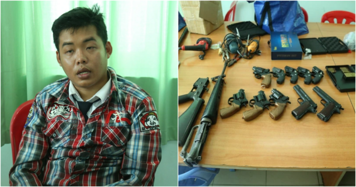 TP.HCM: Phát hiện 11 khẩu súng, hơn 70 viên đạn trong phòng trọ của một thanh niên