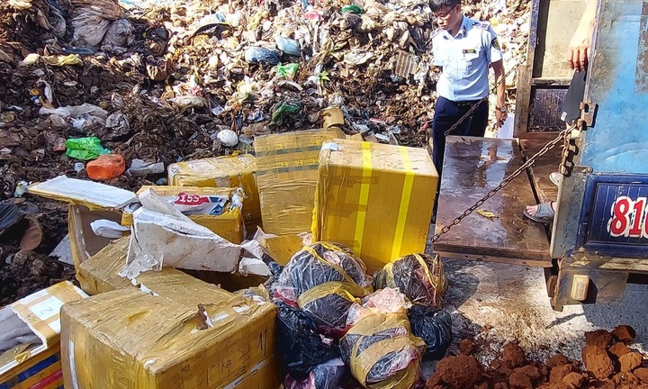 Kịp thời tiêu hủy hơn 600kg thịt hôi thối chuẩn bị vào nhà hàng, quán ăn ở Gia Lai