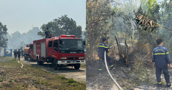 Cháy lớn tại khu vực đất nông nghiệp ở Phú Quốc