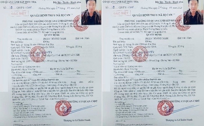 Truy nã đối tượng lừa xin việc vào Bệnh viện Bạch Mai để chiếm đoạt tài sản