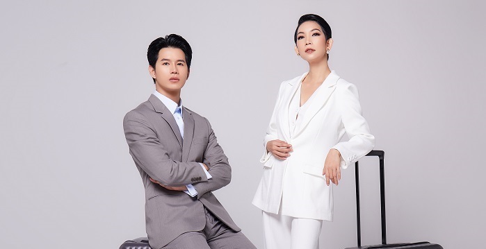 Xuân Lan “biến hình” cùng Minh Kha với vali