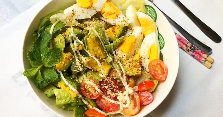Công thức làm salad giảm cân với trứng vừa ngon lại đầy đủ chất dinh dưỡng
