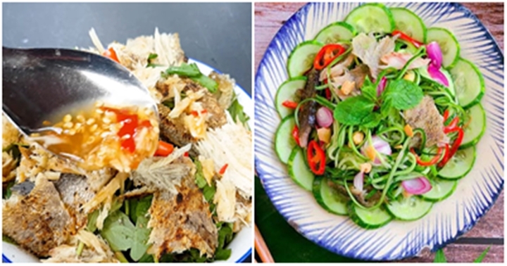 Cách làm gỏi dưa leo khô cá sặc “ngon nhức nách”