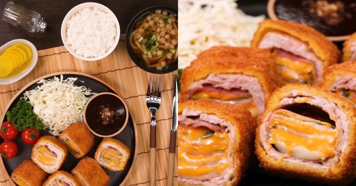 Bật mí công thức làm thịt heo cuộn phô mai jambon siêu 