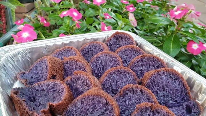 Công thức làm bánh bò khoai lang tím bất bại