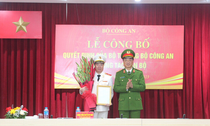 Bổ nhiệm Thiếu tướng Nguyễn Ngọc Cương giữ chức Cục trưởng Cục Cảnh sát quản lý hành chính về trật tự xã hội