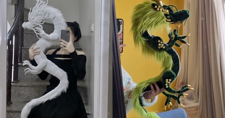 Sôi sục “trend” làm linh vật Rồng bằng kẽm nhung trước thềm Tết Giáp Thìn 2024