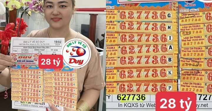 Sự thật về 14 vé số trúng độc đắc 28 tỷ đồng ngày vía Thần tài