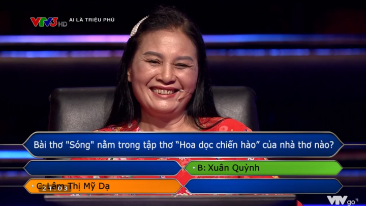 Ai Là Triệu Phú? hỏi về kiến thức văn học, người chơi trả lời gì lại khiến dân tình