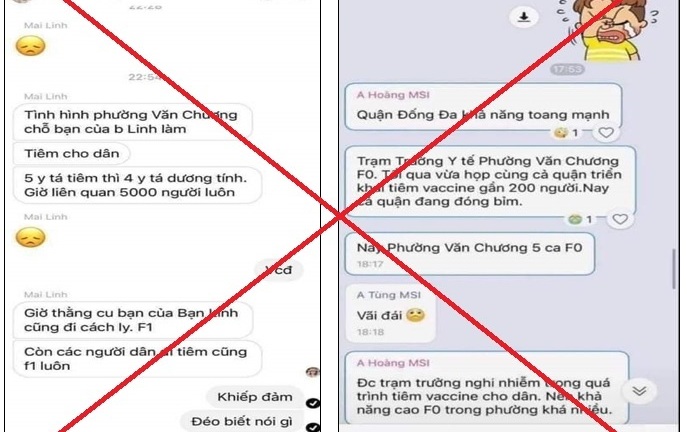 Thông tin 5.000 F1 ở Hà Nội liên quan đến ca dương tính là sai sự thật
