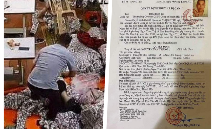 Vụ chồng xông vào xưởng may, rạch mặt vợ ở Thanh Hóa: Truy nã Nguyễn Văn Thắng