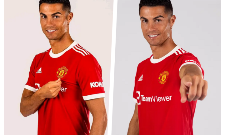 Hình ảnh đầu tiên của Ronaldo trong mẫu áo đấu MU ở mùa giải mới