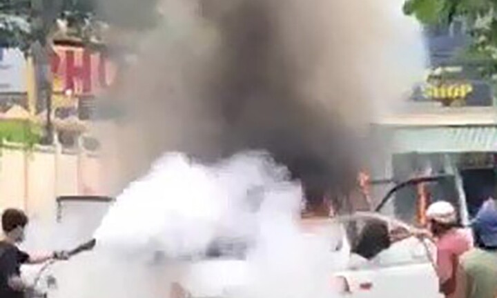 Vụ xe chở phạm nhân bốc cháy ở TP.HCM: Nhân chứng nói gì?