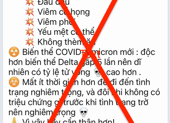 Xôn xao tin biến thể COVID-19 mới 'độc hơn Delta gấp 5 lần', Bộ Y tế nói gì?