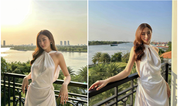 Lương Thùy Linh mặc hở mạn sườn, quyến rũ dưới nắng mùa hè
