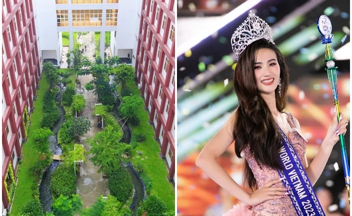 Ngôi trường - nơi Hoa hậu Ý Nhi đang theo học: Được sinh viên truyền tai nhau biệt danh là “Hồng Lâu Mộng”