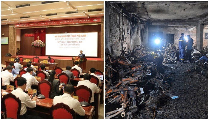 HĐND TP.Hà Nội xem xét, thông qua việc hỗ trợ nạn nhân vụ cháy chung cư mini ở Khương Hạ