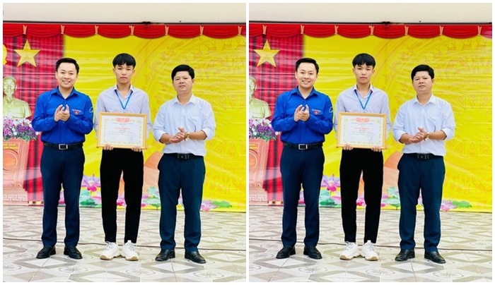 Khen thưởng nam sinh lớp 12 dũng cảm cứu người trong lũ dữ