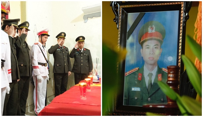 Truy thăng cấp bậc hàm đối với chiến sĩ công an hy sinh khi đang làm nhiệm vụ ở Hà Tĩnh
