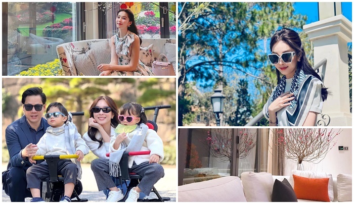 Bên trong biệt thự bề thế, tầm nhìn trọn thành phố của vợ chồng Hoa hậu Đặng Thu Thảo-Trung Tín