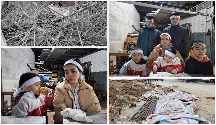 Vụ sập giàn giáo, 1 người chết ở Thanh Hóa: Tiếng khóc xé lòng của 6 mẹ con nạn nhân