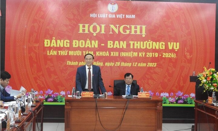 Hội nghị Đảng đoàn - Ban Thường vụ Hội Luật gia Việt Nam lần thứ 18