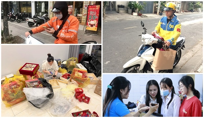 Sinh viên tất bật làm thêm dịp cận Tết Nguyên đán