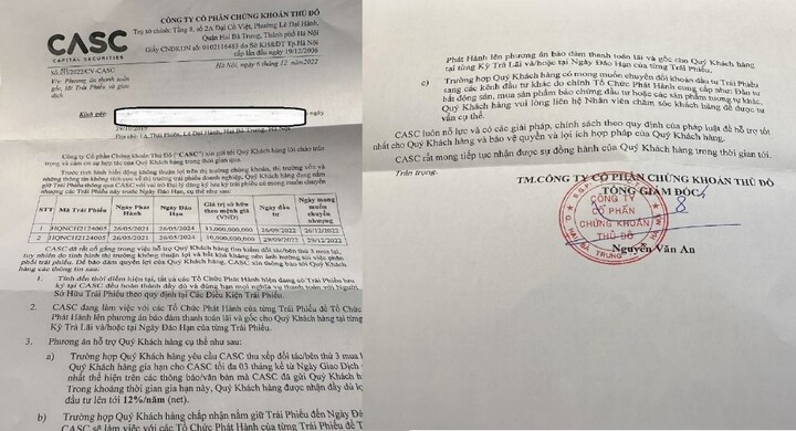 Công ty CP chứng khoán Thủ Đô – Bài 1: Liên tục trì hoãn thanh toán trái phiếu đến ngày đáo hạn