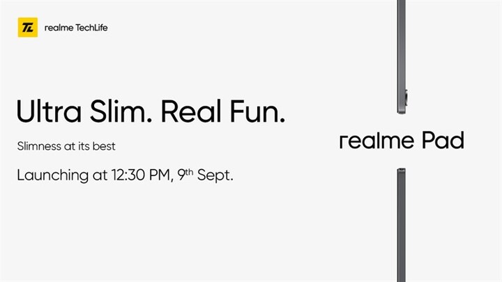 Tin tức công nghệ mới nóng nhất hôm nay 4/9: Realme Pad được ấn định thời điểm ra mắt