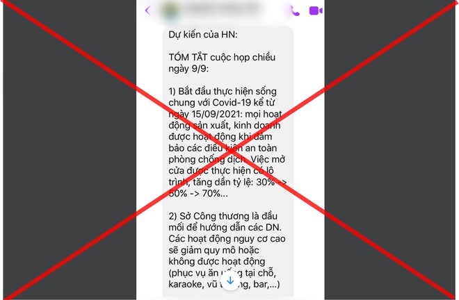 Hà Nội: Thông tin bỏ giấy đi đường, chuyển dần sang điều trị COVID-19 có thu phí là giả