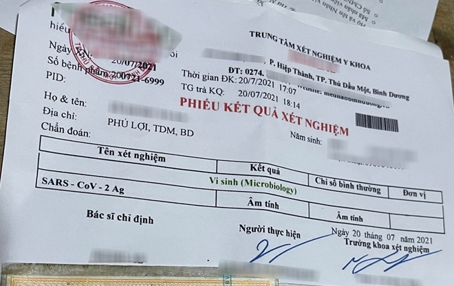 Khởi tố em rể làm giả giấy xét nghiệm COVID-19 cho chị vợ ở Bà Rịa – Vũng Tàu