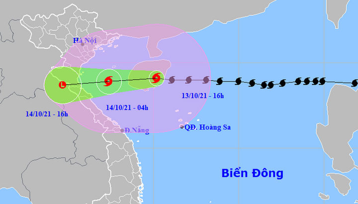 Bão số 8 giật cấp 12, dự báo đổ bộ vào khu vực từ Thanh Hóa đến Quảng Bình