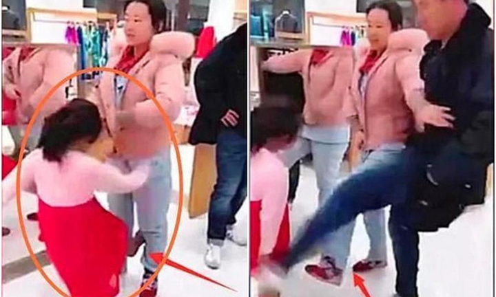 Con gái đá mẹ liên tục vì không được mua nước ngọt, bố làm một việc khiến ai nấy khen hết lời