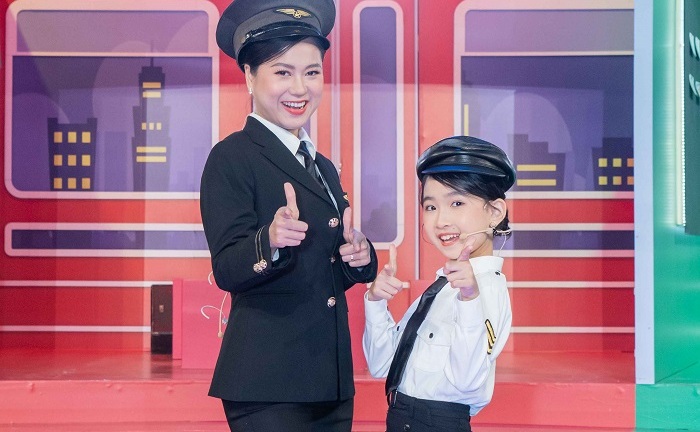 Lâm Vỹ Dạ muốn có con gái sau khi làm bạn dẫn của MC nhí Candy Ngọc Hà