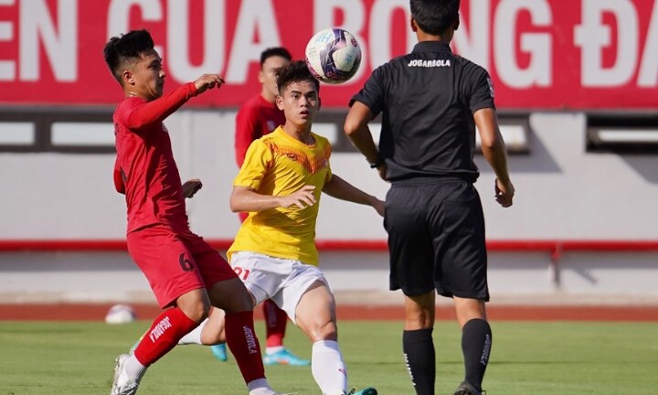 U19 Việt Nam giành chiến thắng trước đội đầu bảng V.League 2022