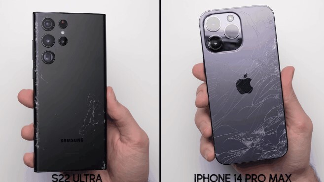 Mặt lưng iPhone 14 Pro Max bị nứt ngay từ lần đầu thả rơi