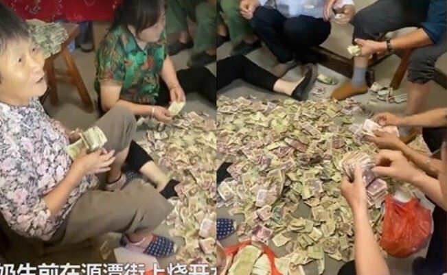 Cụ bà qua đời để lại tủ đựng tiền lẻ, gia đình phải nhờ 14 người đếm suốt buổi chiều