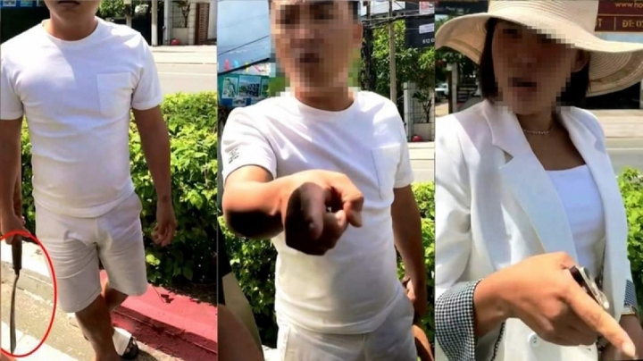 Bình Dương: Xử phạt người đàn ông cầm rựa đe dọa tài xế ô tô 7 chỗ